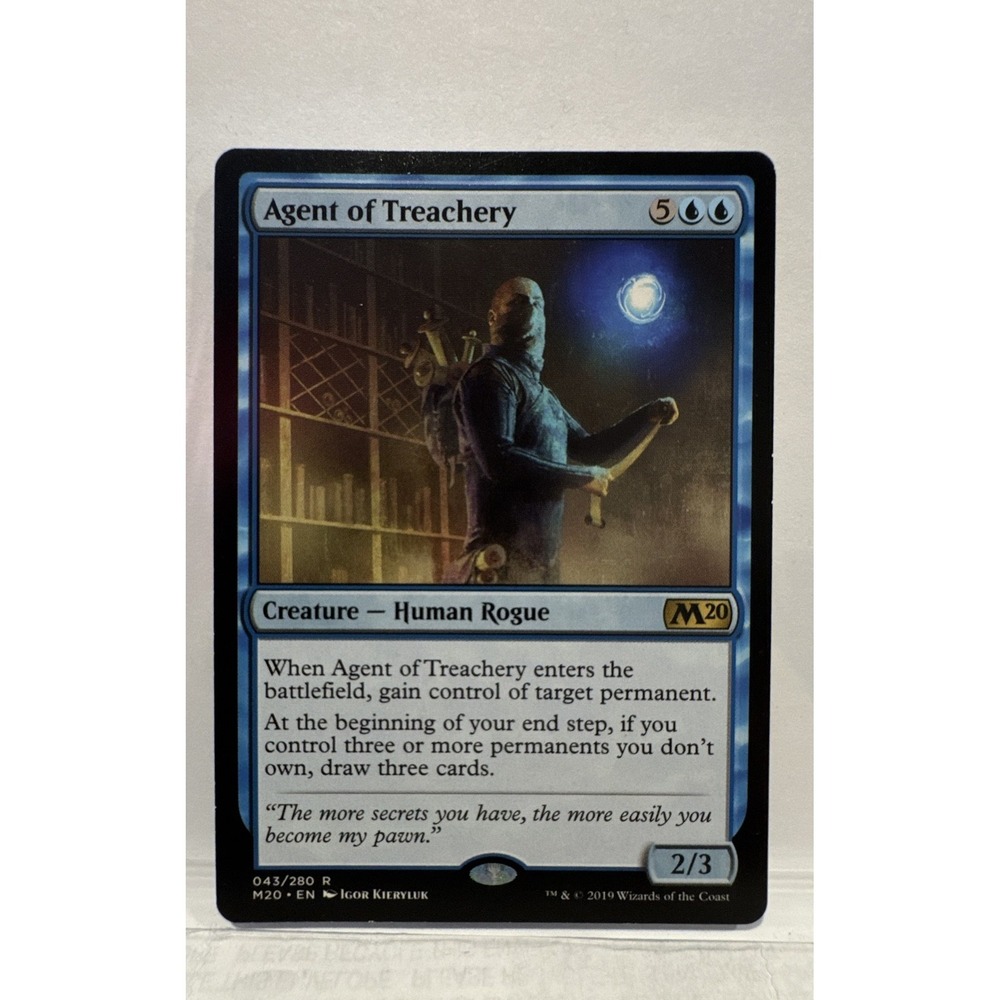 Agent of Treachery Magic The Gathering MTG Core Set 2020 M20 Rare Blue Card 043